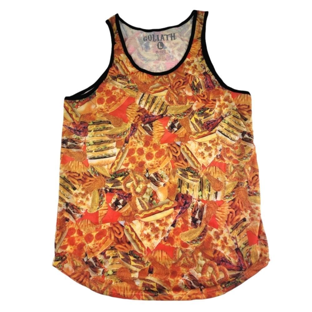 GoliathY2K Fast Food Tank Top Quirky Size Large